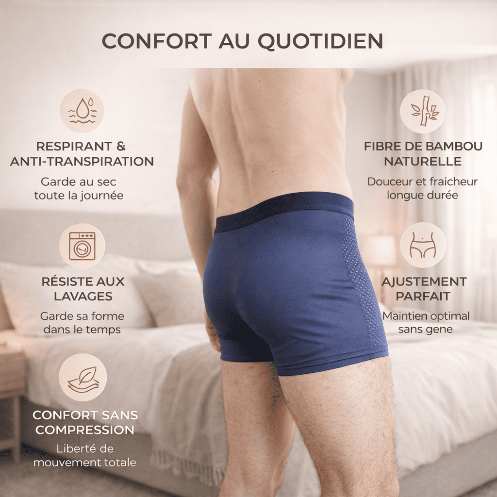 Boxers Homme en Fibre de Bambou