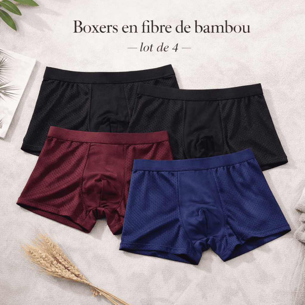 Boxers Homme en Fibre de Bambou